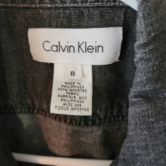 Calvin Klein womens jean jacket size small - Picture 2 of 3